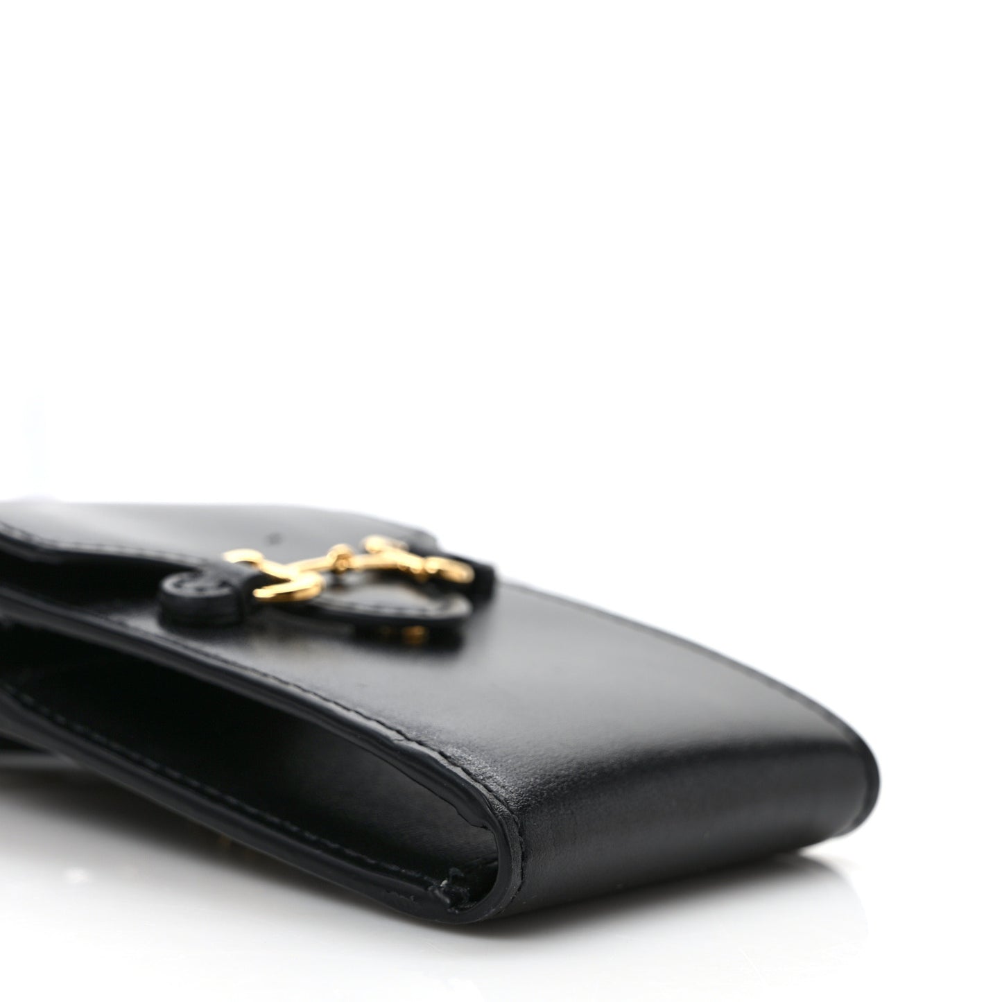 Boarded Plutone Calfskin Mini Horsebit 1955 Crossbody Bag Black