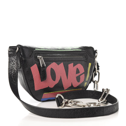Balenciaga Agneau Arena Car Tag XXS Souvenir Belt Bag Black TBC 3 of 9
