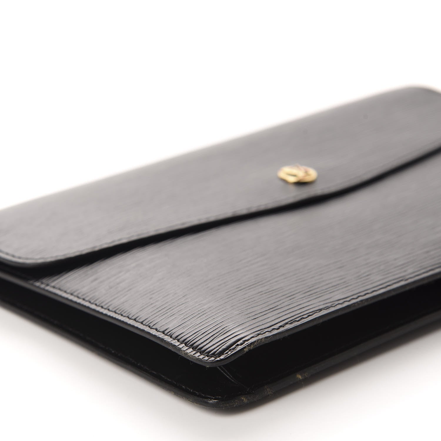 Louis Vuitton Epi Montaigne Clutch MM Black 6 of 11
