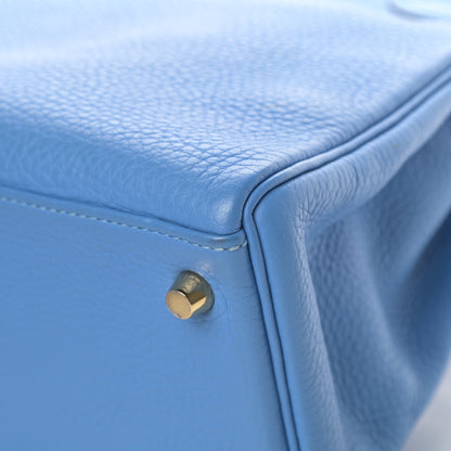 Hermes Togo Kelly Retourne 28 Bleu Paradise 38 of 42