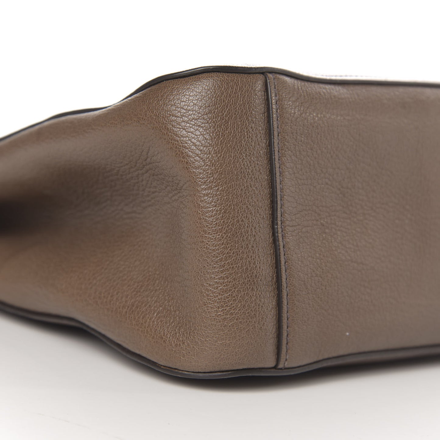 Goatskin Madras Top Handle Tote Argilla