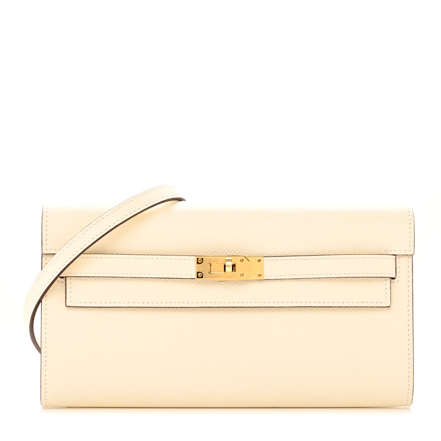 Hermes Epsom Verso Kelly Wallet To Go Nata Jaune Poussin 1 of 10