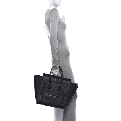 Celine Smooth Calfskin Mini Luggage Black 2 of 9