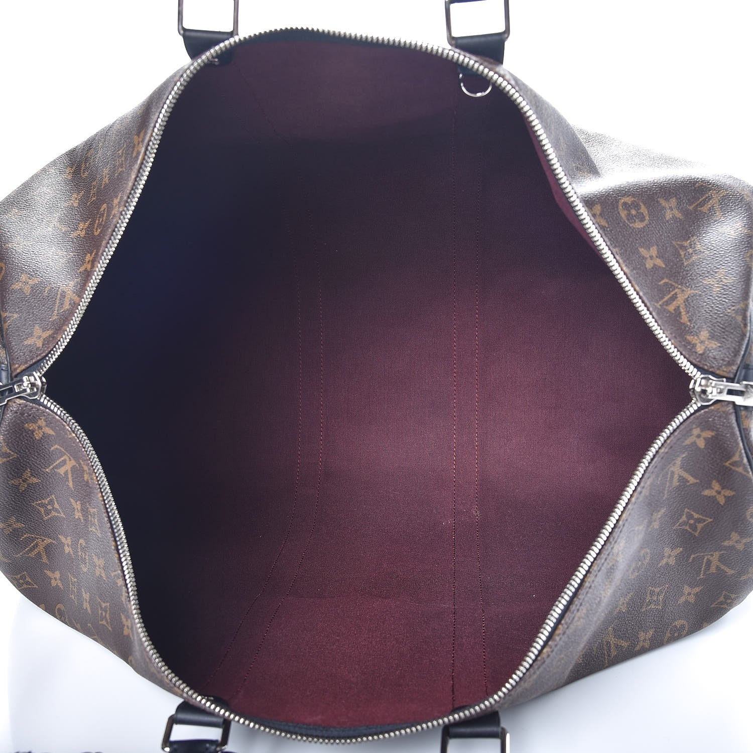 Louis Vuitton Monogram Macassar Keepall Bandouliere 55 6 of 12