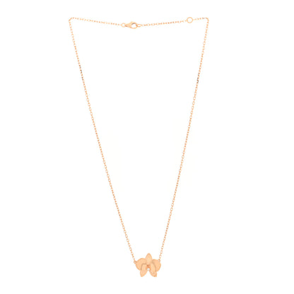 Cartier 18K Pink Gold Diamond Caresse D'Orchidees Par Cartier Pendant Necklace 3 of 5