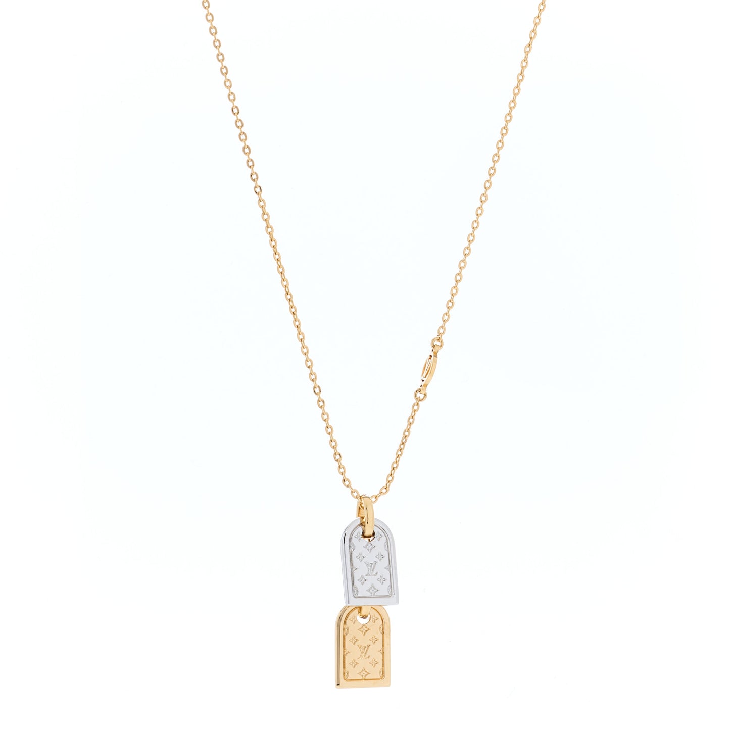 Nanogram Name Tag Necklace Gold