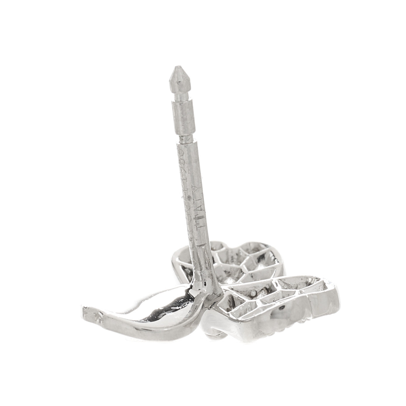 Platinum Diamond Paper Flowers Earrings