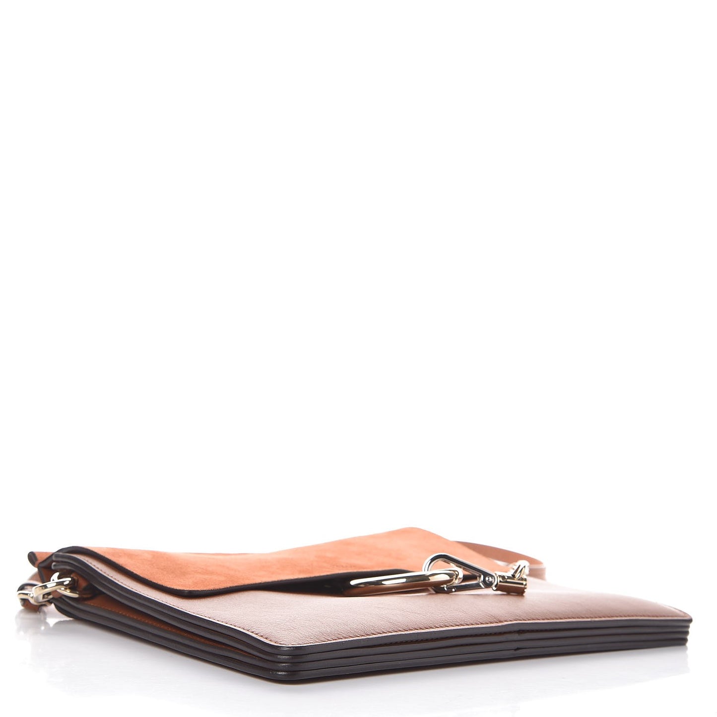 Suede Calfskin Medium Faye Shoulder Bag Tobacco