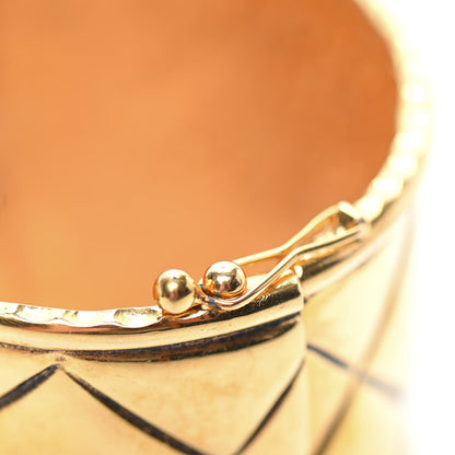 Chanel Metal Pearl Quilted CC Cuff Gold 5 of 5