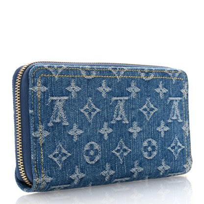 Louis Vuitton Monogram Denim Zippy Wallet NM Blue 3 of 6