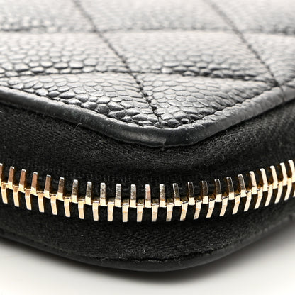 Chanel Caviar Quilted Large Gusset Zip Around Wallet Black 13 of 13