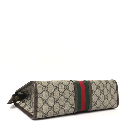 Gucci GG Supreme Monogram Web Ophidia GG Toiletry Case Beige New Acero 4 of 10