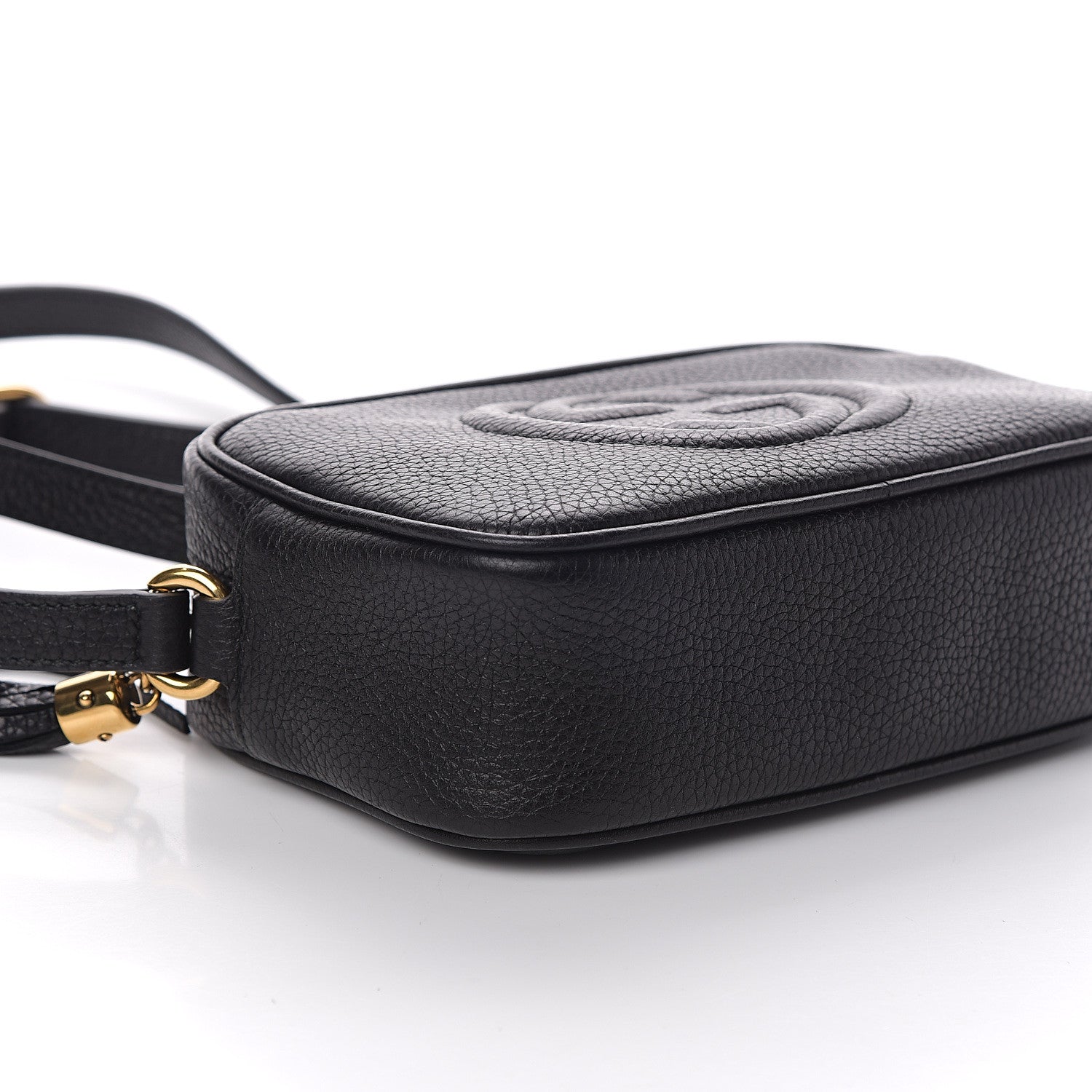 Gucci Pebbled Calfskin Mini Soho Disco Bag Black 6 of 7