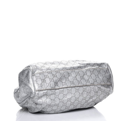 Gucci Guccissima Medium Sukey Tote Silver 4 of 11