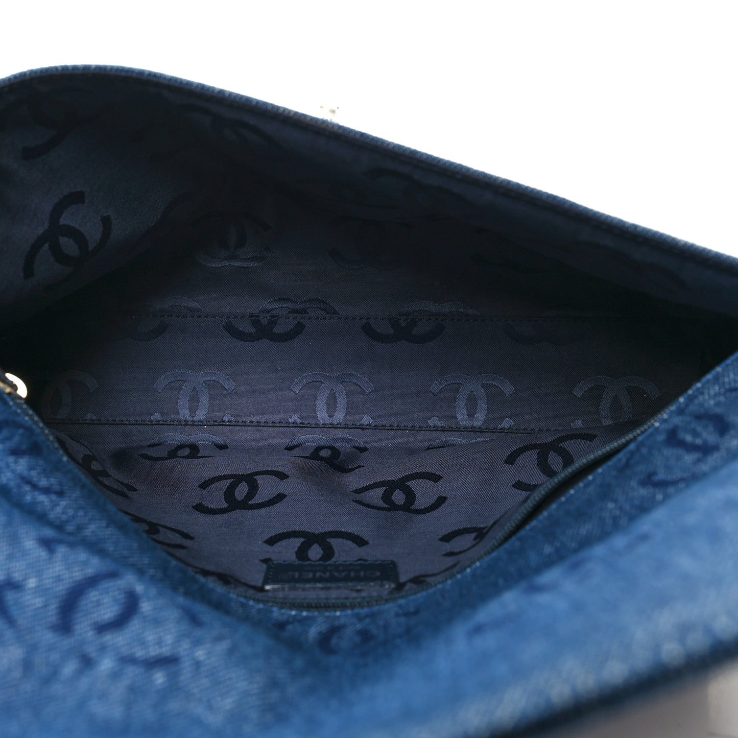 Denim CC Clutch Dark Blue