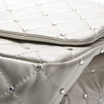 Chanel Metallic Lambskin Crystal 2.55 Reissue 227 Flap Pale Gold 14 of 18