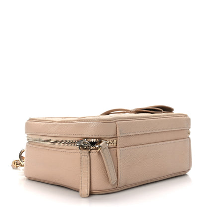Chanel Caviar Quilted Medium CC Filigree Vanity Case Beige 4 of 9