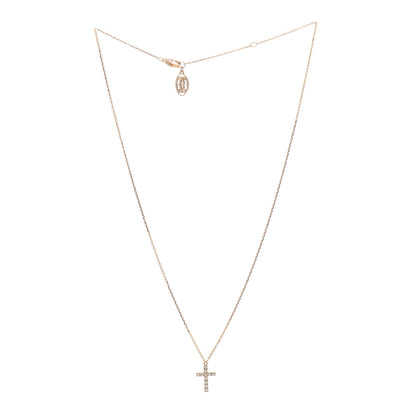 Cartier 18K Pink Gold Diamond Symbols Cross Pendant Necklace 3 of 5