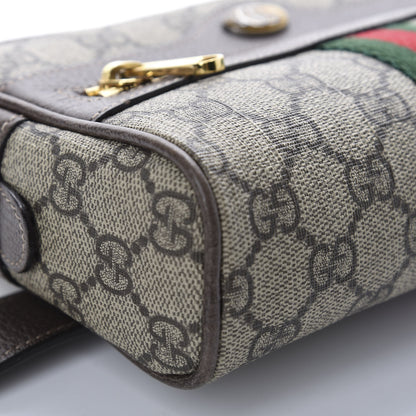 Gucci GG Supreme Monogram Web Small Ophidia Belt Bag 85 34 Dark Brown 6 of 11
