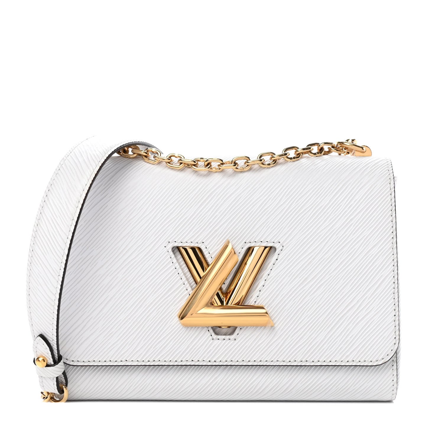 Epi Twist Shoulder Bag MM White
