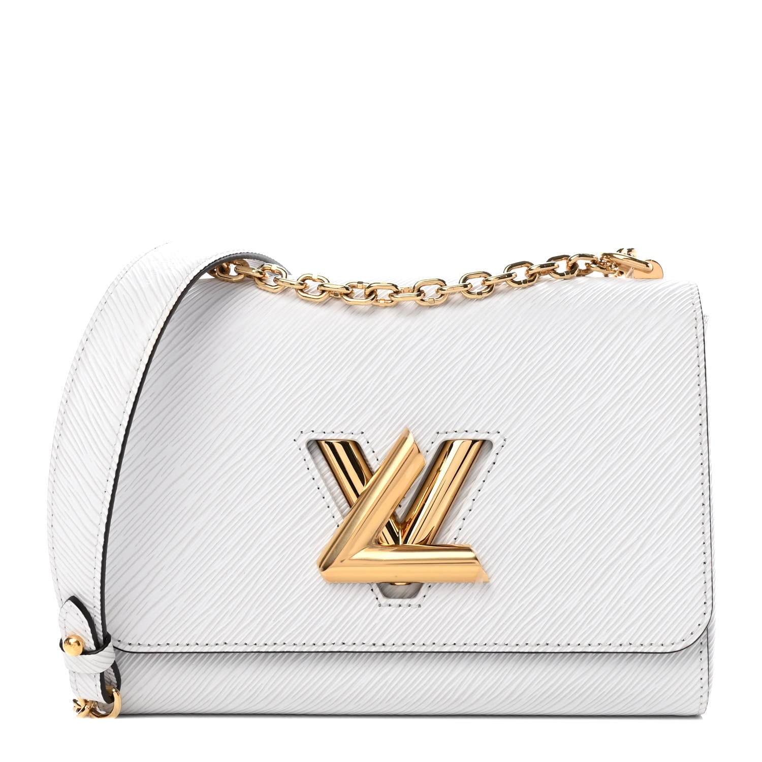 Louis Vuitton Epi Twist Shoulder Bag MM White 1 of 4