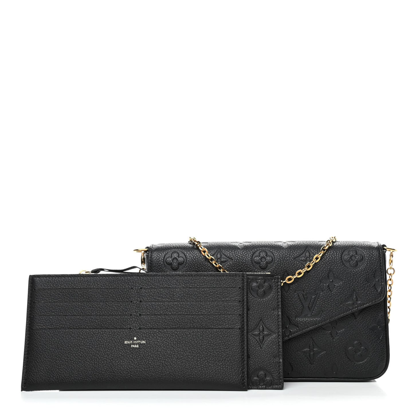 Empreinte Pochette Felicie Chain Wallet Black