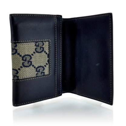 Gucci Monogram Web Compact Wallet Navy 7 of 10