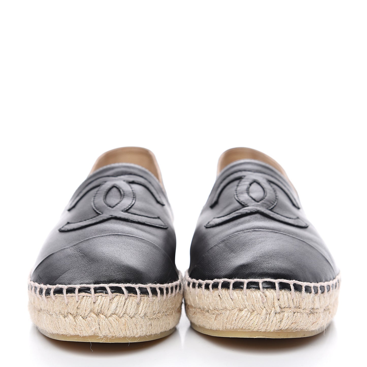 Lambskin CC Espadrilles 40 Black