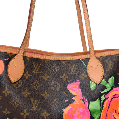 Louis Vuitton Monogram Roses Neverfull MM 9 of 9