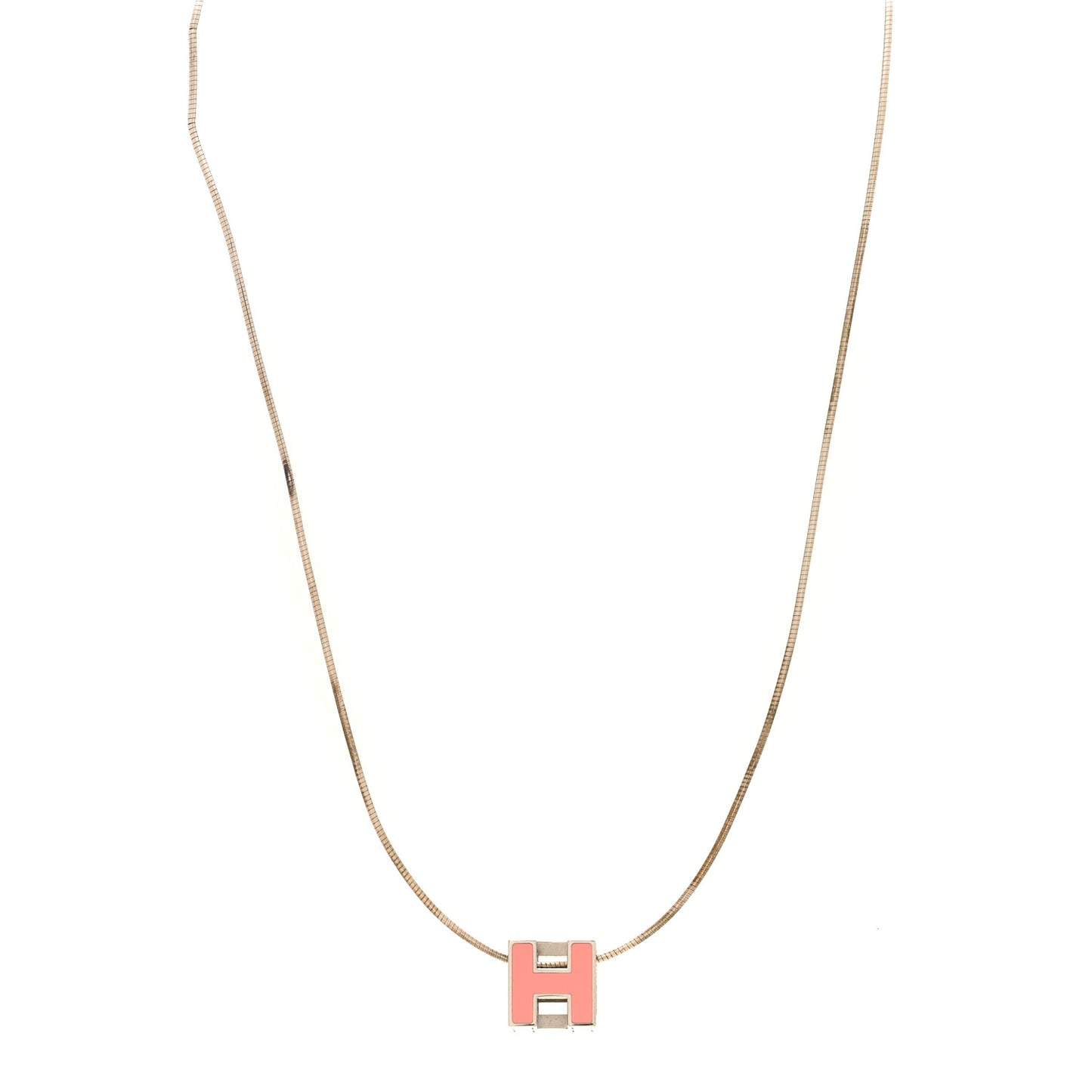 Palladium Mini Pop H Pendant Necklace Bubble Gum