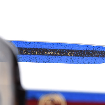 Gucci Oversize Square Web GG 0036S Sunglasses Tortoise 5 of 8