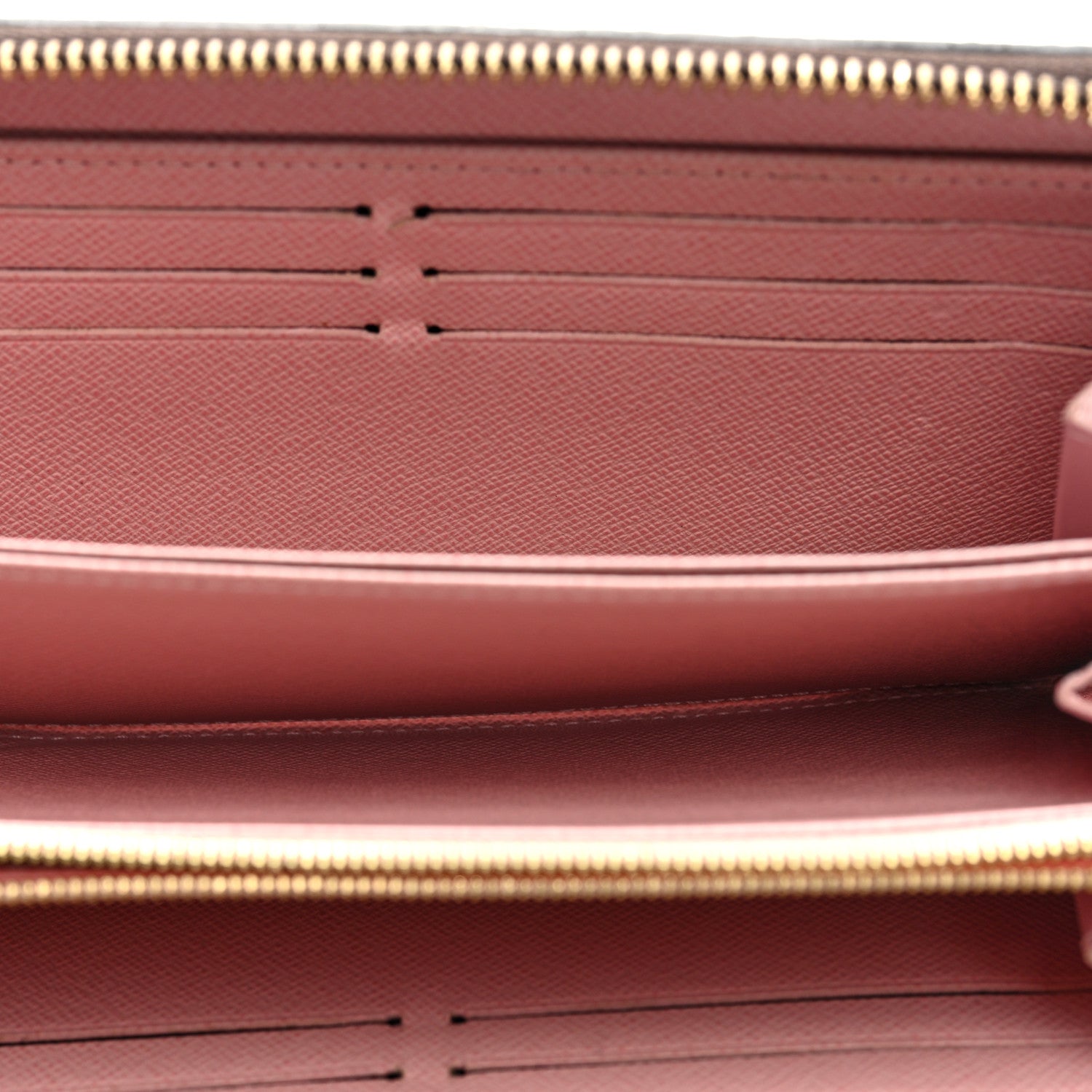 Louis Vuitton Damier Ebene Zippy Wallet Rose Ballerine 5 of 6