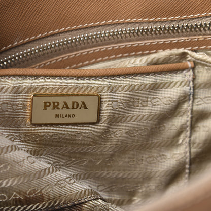 Prada Saffiano Large Galleria Double Zip Tote Caramel 6 of 20