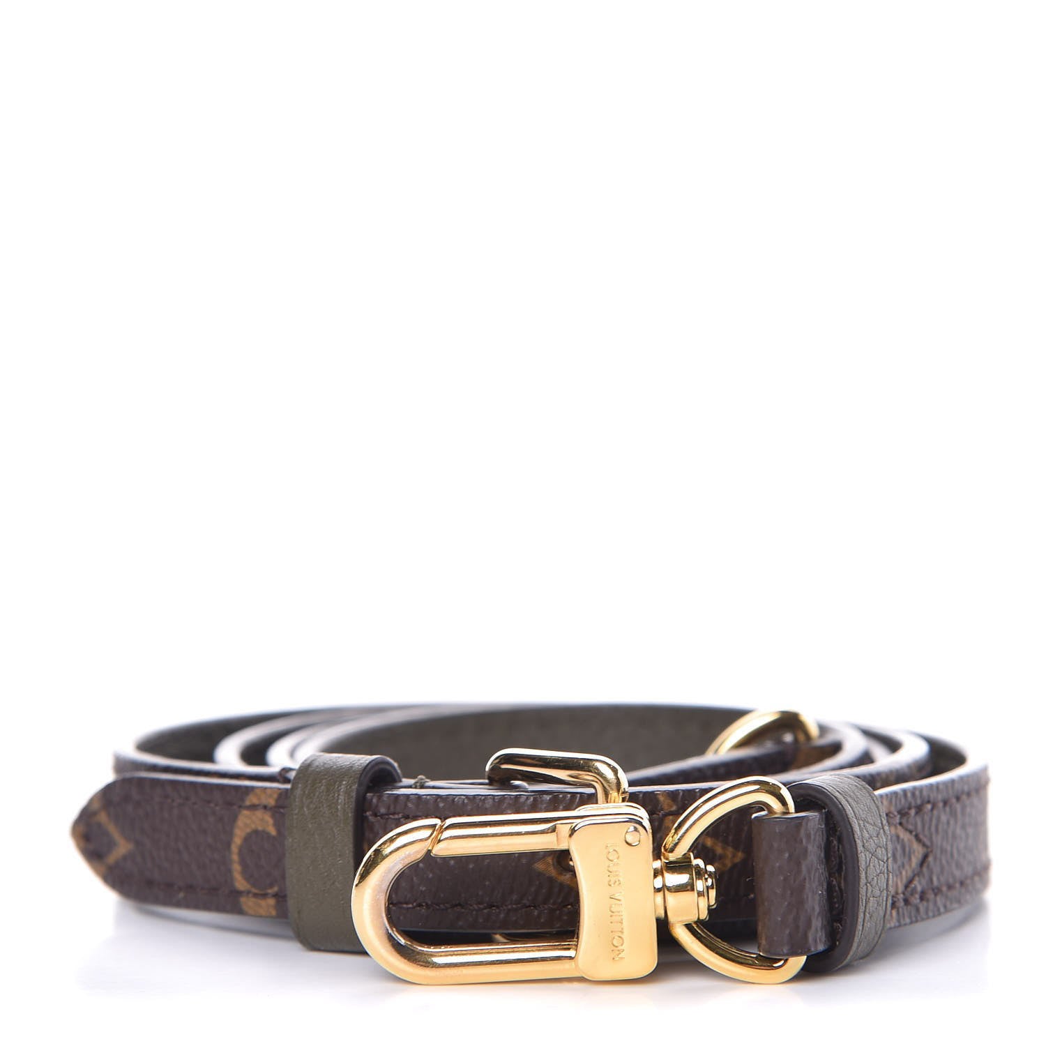 Louis Vuitton Calfskin Monogram Marignan Adjustable Shoulder Strap Kaki 1 of 3
