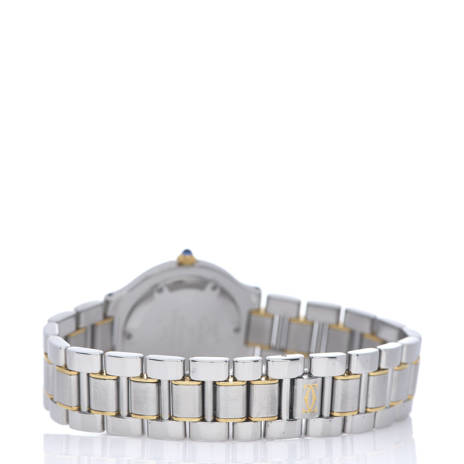 Cartier Stainless Steel 18K Yellow Gold 31mm Must De 21 Quartz Watch 3 of 4