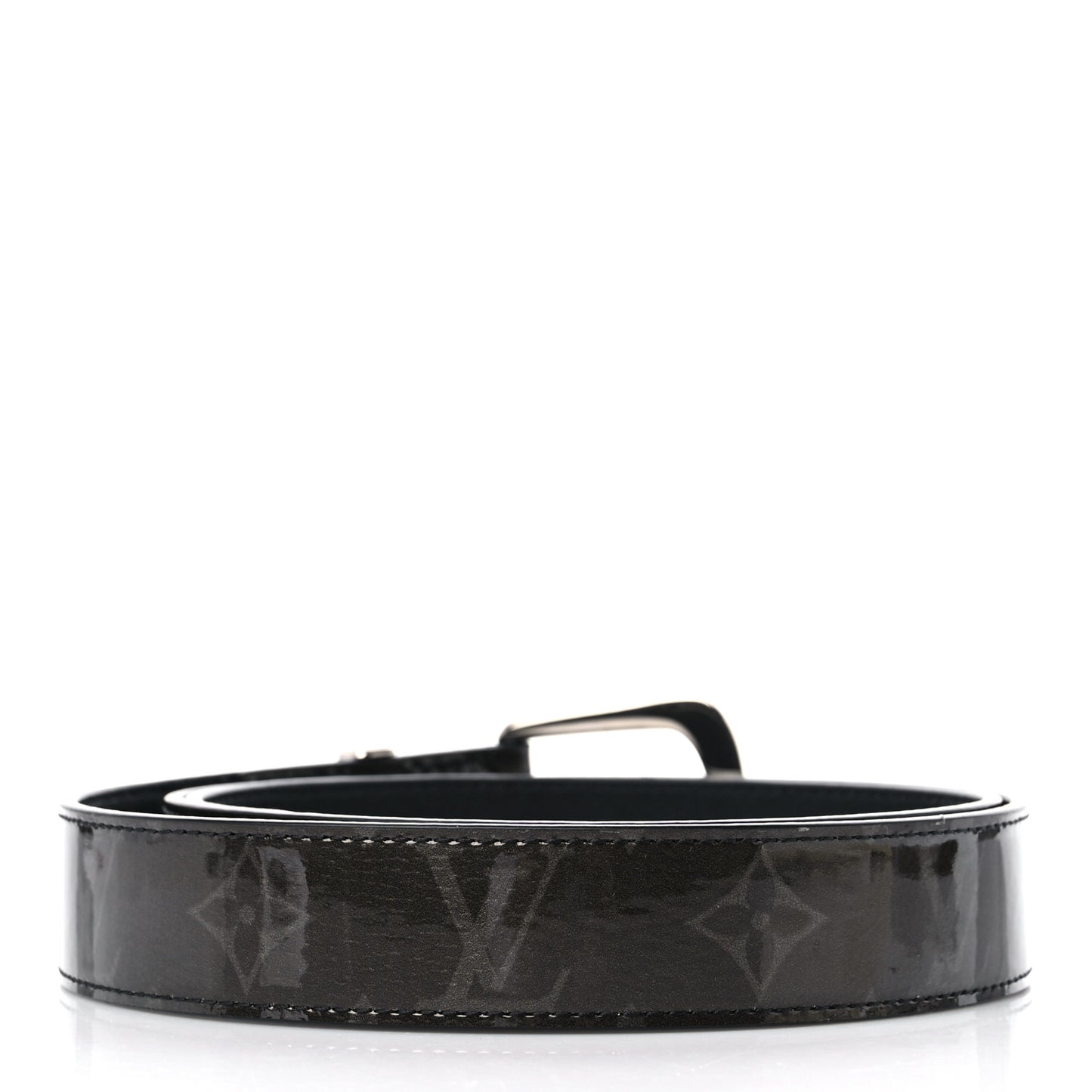 Glaze Calfskin Monogram Eclipse Ouest 30mm Belt 95/38