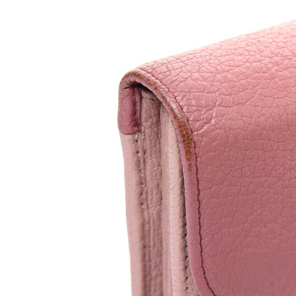 Miu Miu Goatskin Madras Bi-Color Continental Wallet Anticho Orchidea 20 of 26