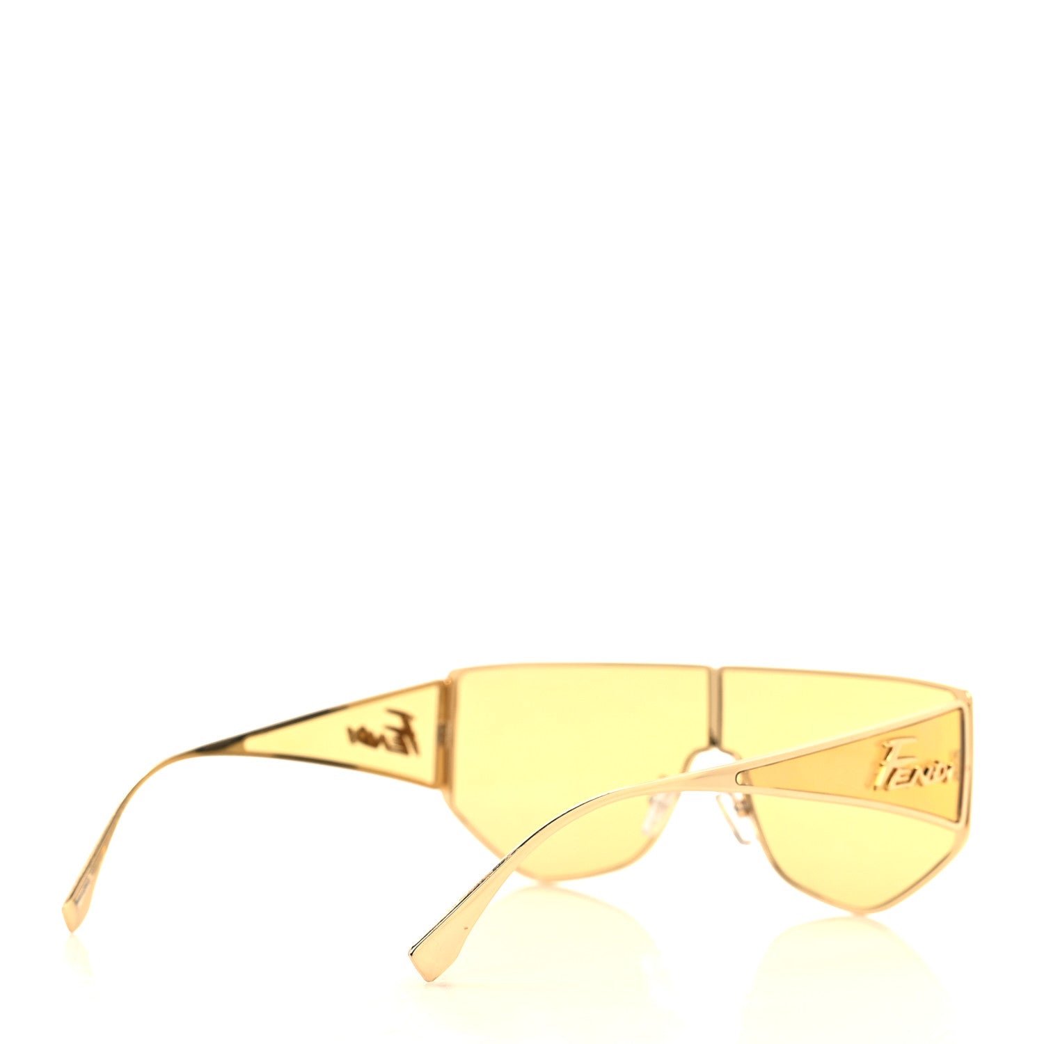 Fendi Metal Disco Geometric Sunglasses FE 40051/U Gold 4 of 7