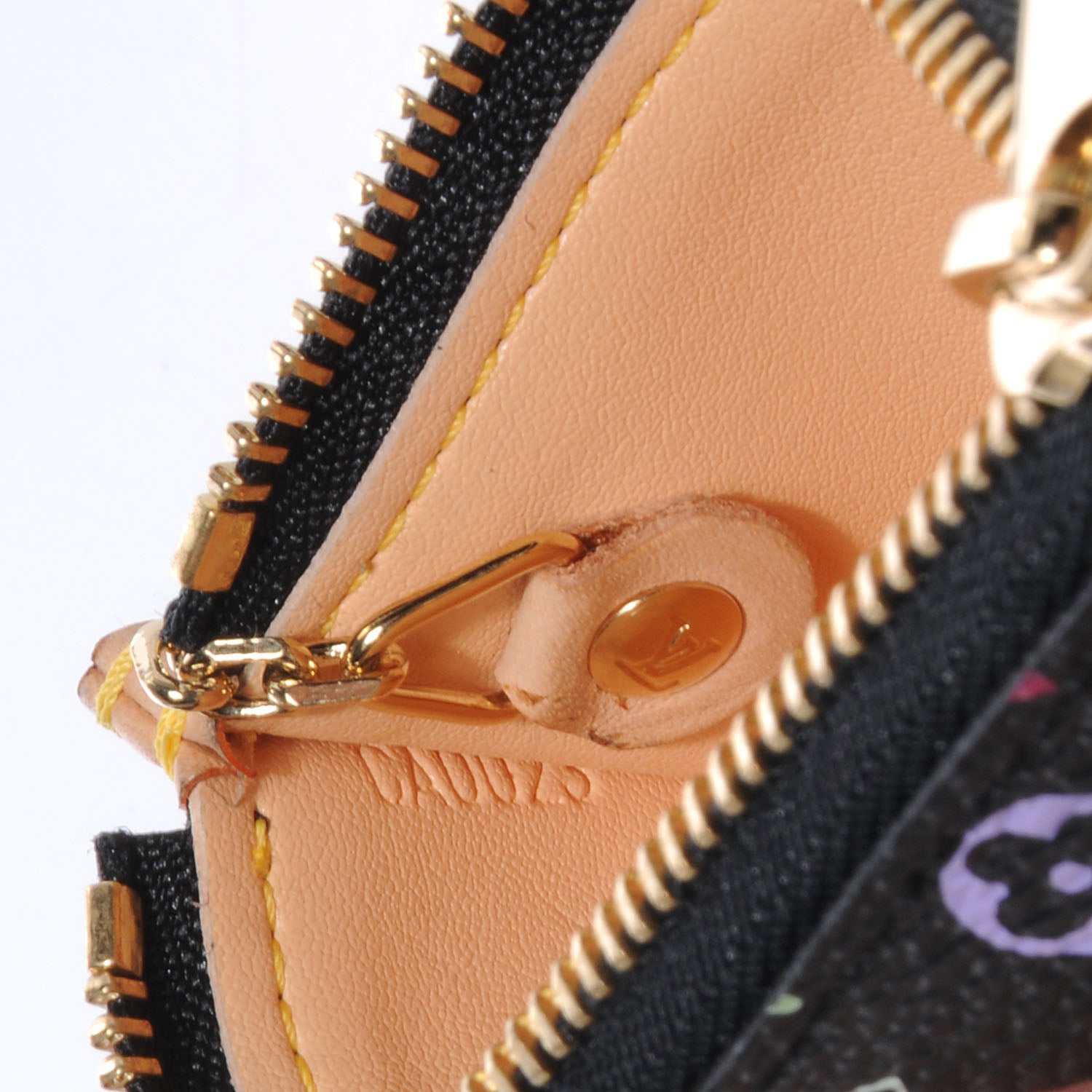 Louis Vuitton Monogram Multicolor Key Pouch Black 8 of 8