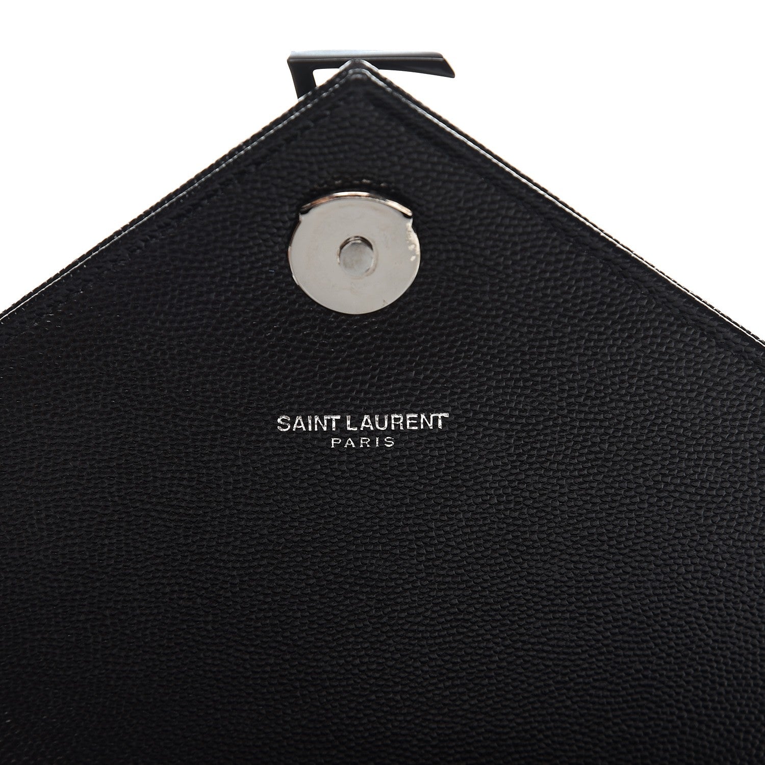 Saint Laurent Grain De Poudre Textured Mixed Matelasse Large Triquilt Monogram Monochrome Satchel Black 7 of 8