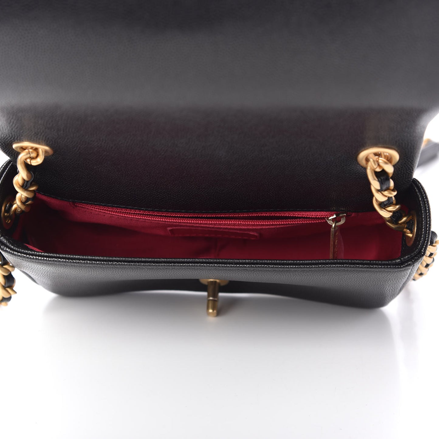 Caviar Quilted Small Fashion Therapy Flap Bag Black