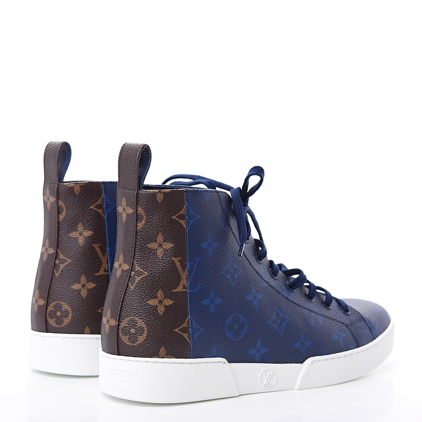 Monogram Match Up Sneakers 7 Pacific Blue