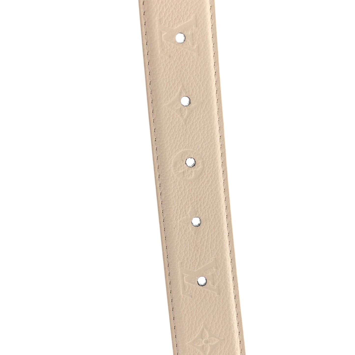 Calfskin Monogram 30mm Flowergram Reversible 85 34 Belt Cream
