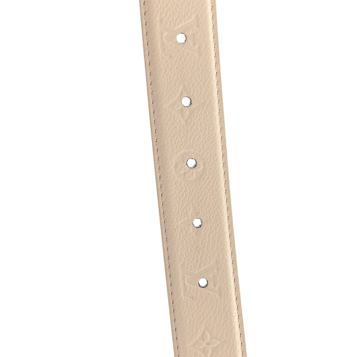 Louis Vuitton Calfskin Monogram 30mm Flowergram Reversible 85 34 Belt Cream 3 of 5