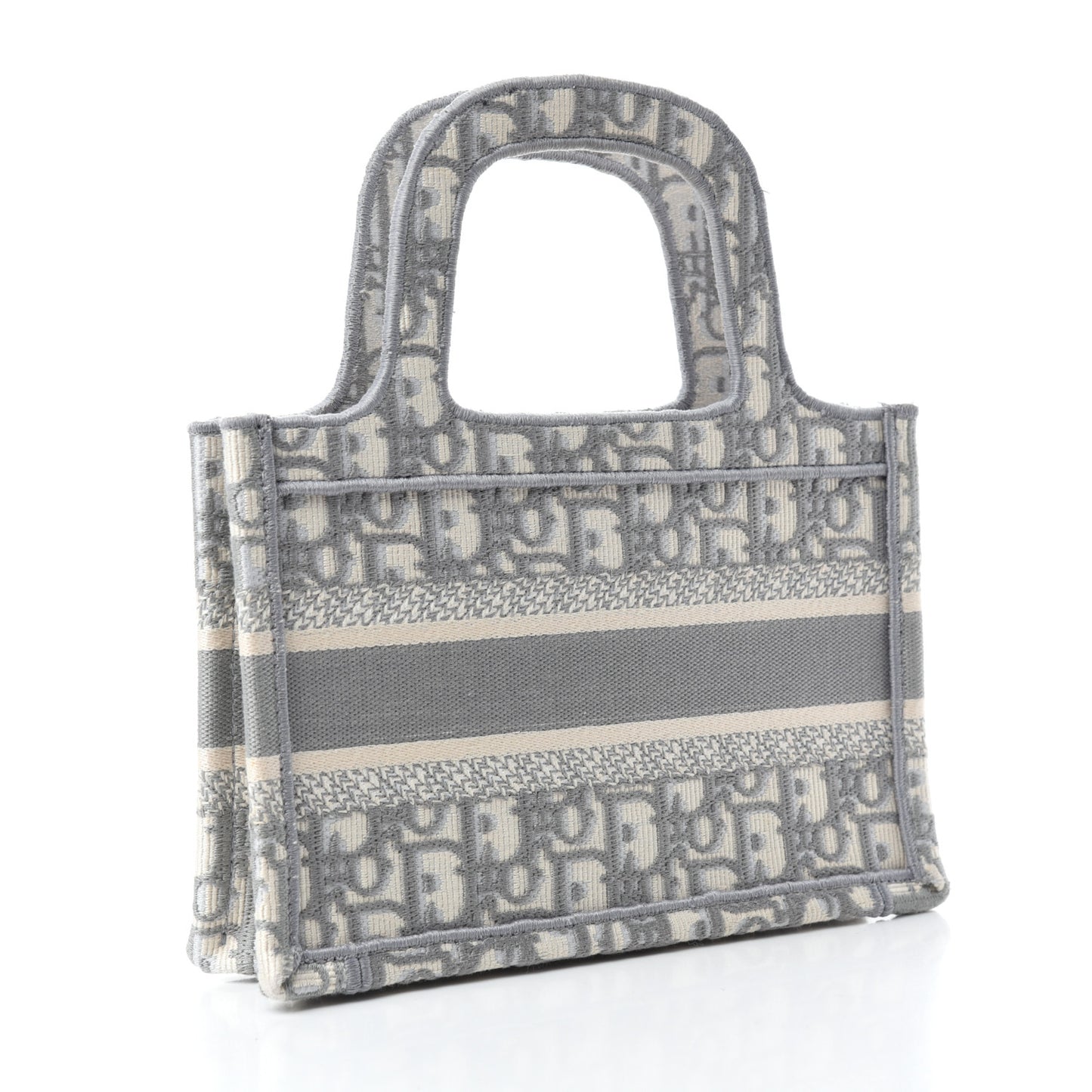Oblique Mini Book Tote Grey Multicolor