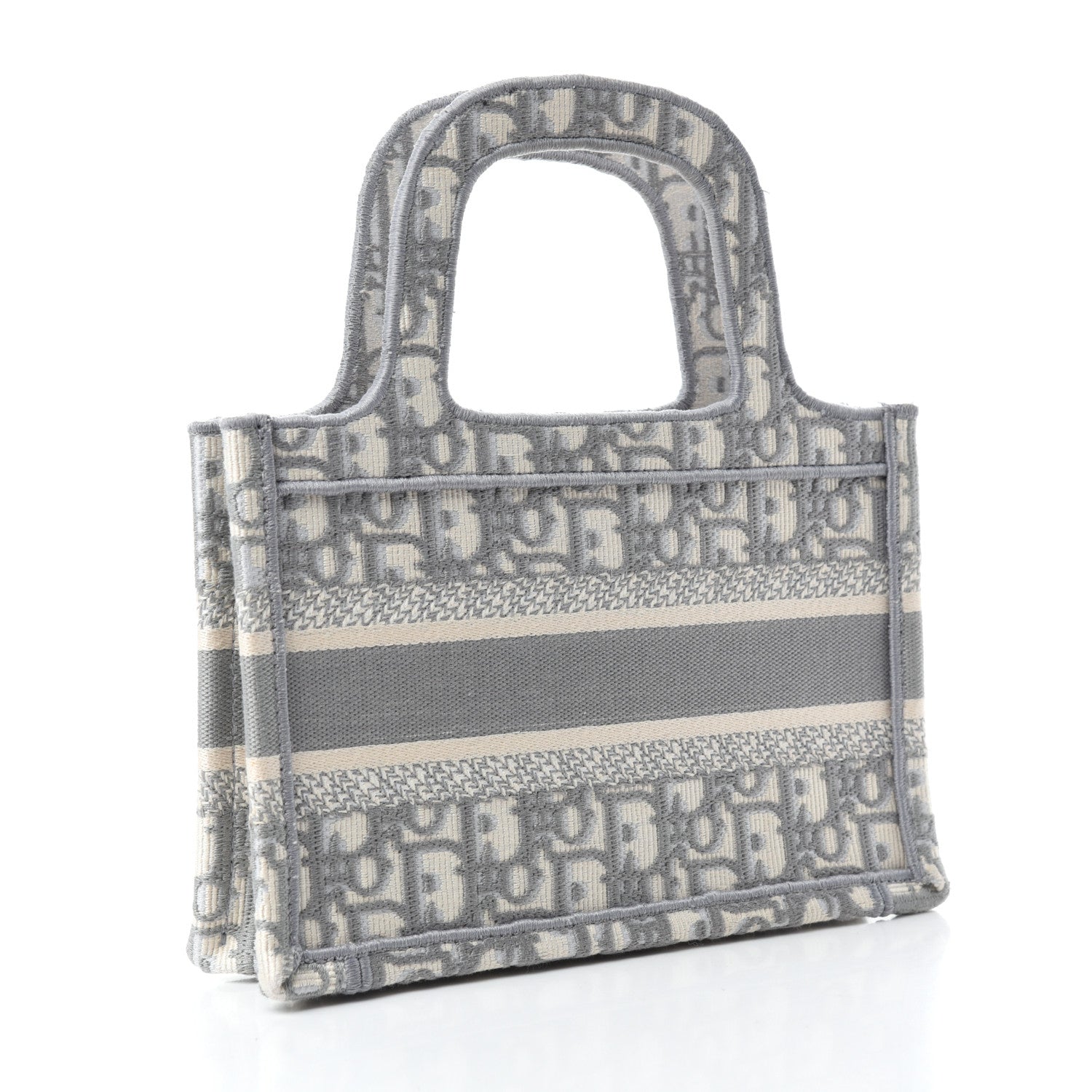 Christian Dior Oblique Mini Book Tote Grey Multicolor 3 of 10