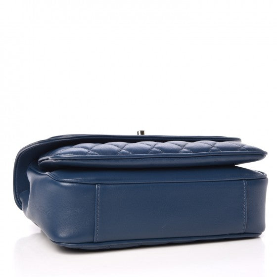 Chanel Lambskin Quilted Medium Lovely Day Flap Blue 5 of 8