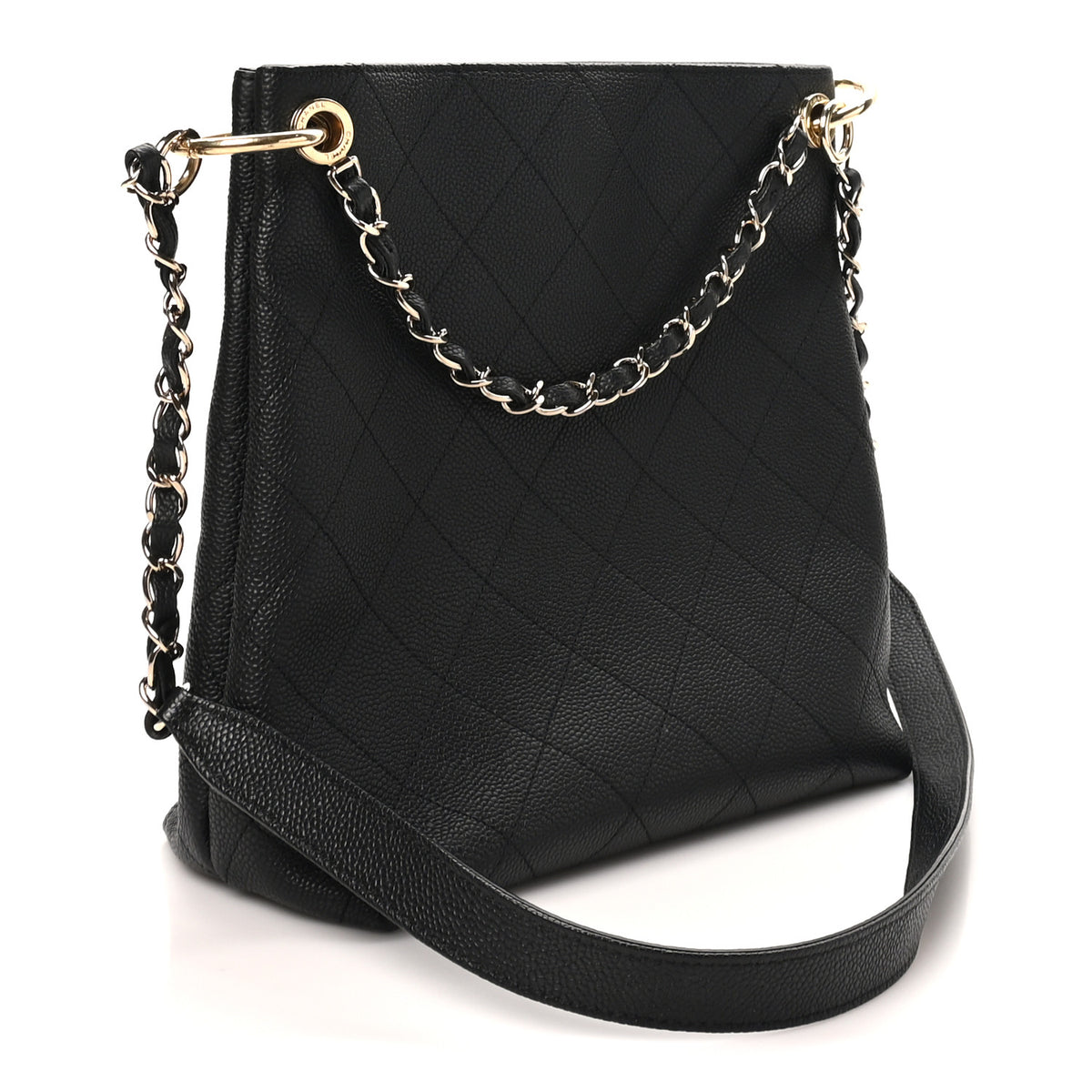 Chanel Caviar Quilted City Walk Hobo Black 3 of 10