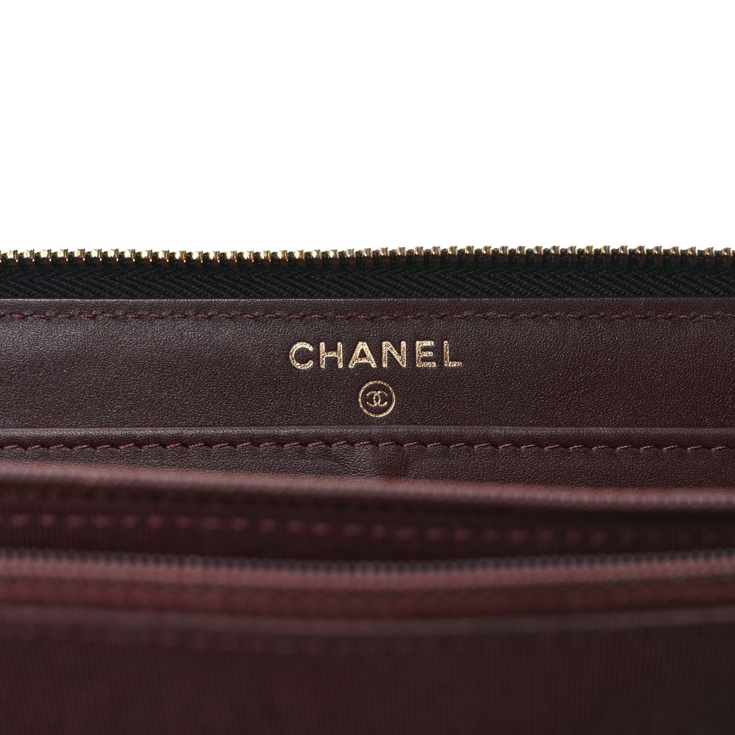 Caviar Quilted Large Gusset Zip Around Wallet Black