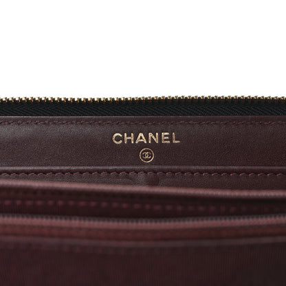 Chanel Caviar Quilted Large Gusset Zip Around Wallet Black 5 of 11